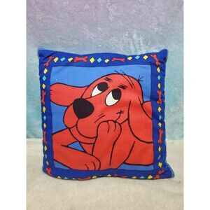14 x 14 Clifford The Big Red Dog Vintage Pillow